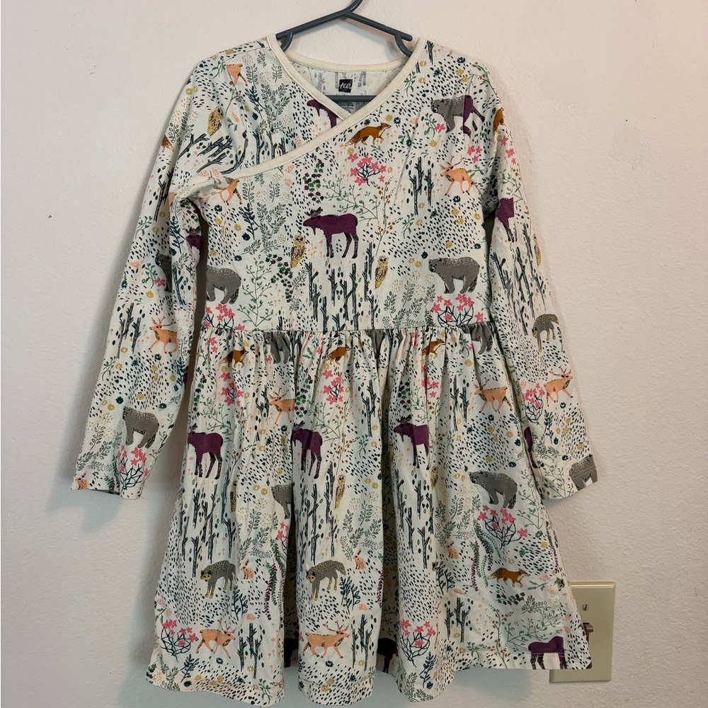 Girls Long Sleeve Wrap Dress